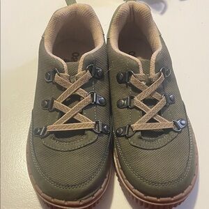 OshKosh B'gosh Olive and Beige Kids Sneakers